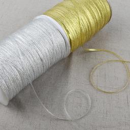 Fitas metálicas de glitter 20 jardas 3mm, dourado, prata, rosa, azul, faixa para decoração de festa de aniversário, casamento, natal, cinto para embalagem de presente - Image 6