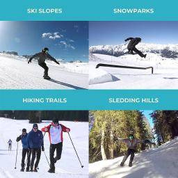Mini patins curtos para esquis de neve, bota de esqui ajustável, sapatos de inverno, skiboard snowblade, novo esporte no Snow Resort - Image 6