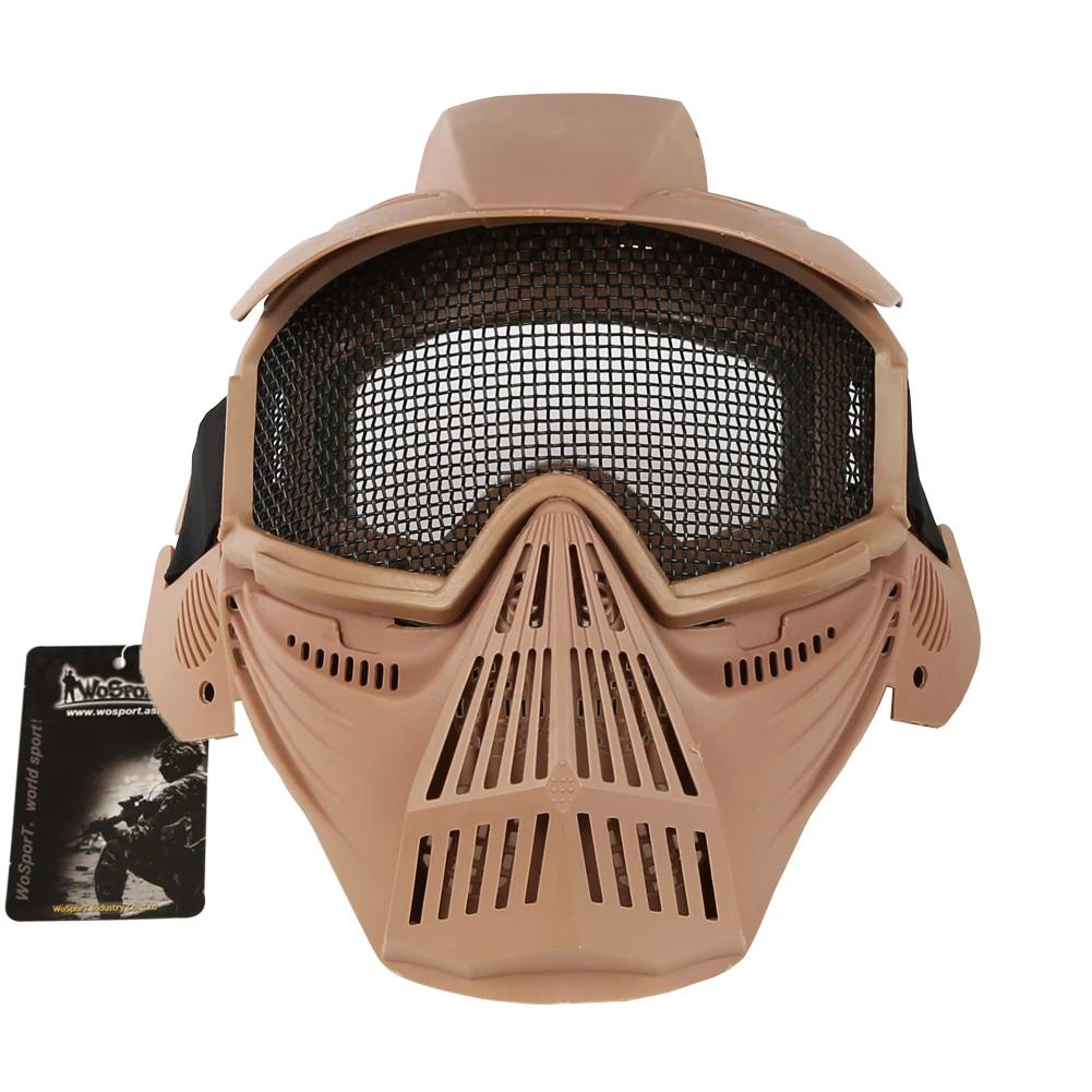 Máscara Facial Tática Completa para Paintball, Malha De Aço De Metal, Respirável, Airsoft, Tiro, Protetora, Wargame, Militar, Caça - Image 1