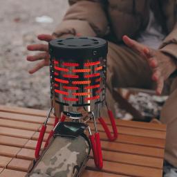 Mini fogão de aquecimento para acampamento ao ar livre, equipamento de aquecimento para acampamento, grelha de aço inoxidável, capa de aquecimento infravermelho, aquecedor de mão - Image 1