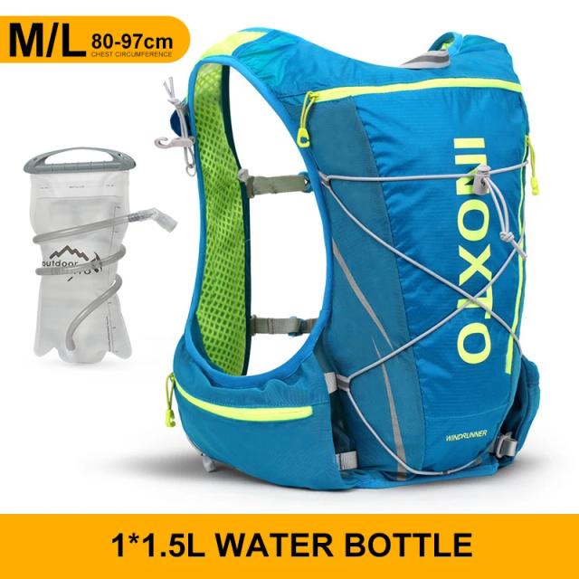 Mochila Hidratante Multifuncional para Corrida, Ciclismo e Caminhadas com Capacidade para 1.5L e Garrafa de 500ml