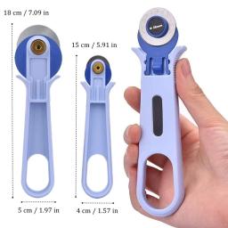 Lâmina de corte rotativa de 28mm 45mm, ferramentas de corte de rolo de tecido de retalhos para acolchoar pano de couro, artesanato, acessórios de costura diy - Image 3