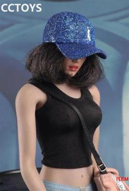 Cc013 1/6 escala figura feminina cenas acessório artesanal pano lazer esportes boné boné de beisebol chapéu modelo para 12 figure figure figura ação - Image 3