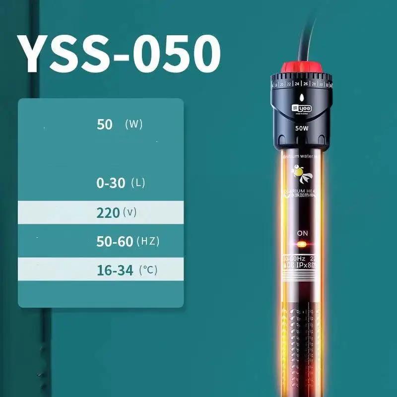 Controle de temperatura automático 50-500w 220-240v da haste de aquecimento de água ajustável digital do tanque de peixes do aquecedor de mergulho do aquário - Image 1