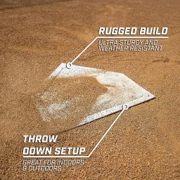 Conjunto base de beisebol e softball para crianças e adultos, jogo de equipe, quintal e equipamento escolar, bases de borracha, 1 pc, 5pcs - Image 6