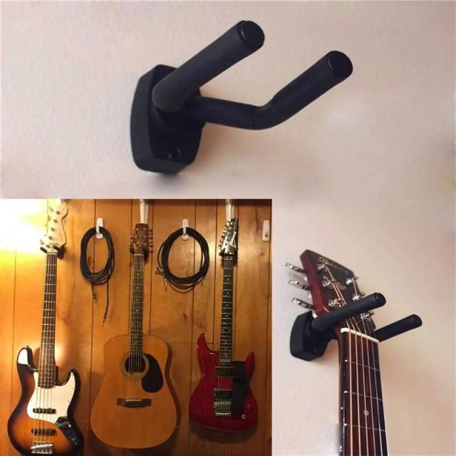 Suporte de Parede para Violão e Guitarra: Gancho para Exibição e Acessórios para Baixo