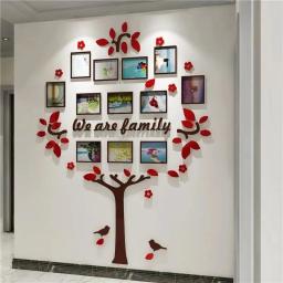 Decoração para casa adesivos de parede sala de crianças crescimento árvore foto adesivos de parede sala de estar decoração de parede pintura adesivos de parede - Image 1