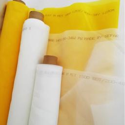 Tela De Impressão De Tela De Seda Durável, Artesanato DIY, Branco e Amarelo, Peças De Ferramenta, Trabalho Manual, 40-420 Mesh, 165cm de Largura - Image 1