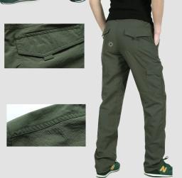 Calças de caminhada impermeáveis para homens, roupa ao ar livre seca rápida, alpinismo, pesca, exército, trekking, esporte, verão, 2020 - Image 4