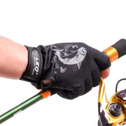 Luvas antiderrapantes de pesca, secagem rápida, corte de três dedos, estilo fino, ao ar livre, verão - Image 2