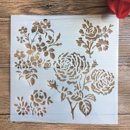 20*20 cm tamanho diy artesanato molde de mandala para pintura estêncil estampado álbum de fotos cartão de papel em madeira, tecido, parede - Image 5