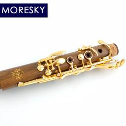 Moresky clarinete profissional de madeira alta qualidade, bb, chaves banhadas a ouro, sib clarnet m9 · gu10 - Image 3