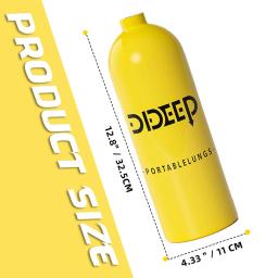 DIDEEP-Mini Cilindro De Mergulho, Tanque De Oxigênio, Respirador De Mergulho, Snorkeling Respiração, Equipamento De Mergulho, 2L - Image 3