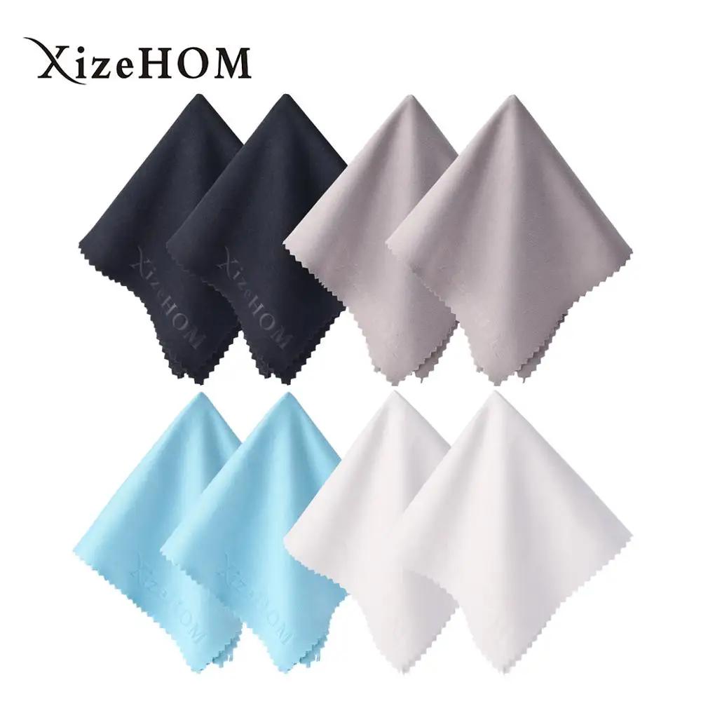 Xizehom 8 unidades/lotes alta qualidade óculos de limpeza 20*20cm microfibra pano limpeza para lente tela do telefone limpeza toalhetes - Image 1