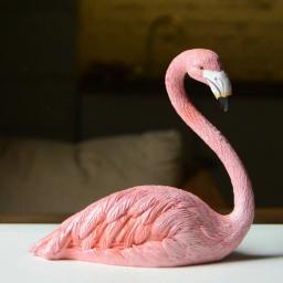 Decoração para casa flamingo rosa bonito de coleção diária, animal, estatueta, jardim de fadas, festa de casamento, ornamento, presentes para amantes de natal - Image 2