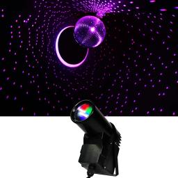 RGB LED Beam Spot Effect Luz de cor com bola de vidro, 3 em 1, uso com DJ, KTV, festa, discoteca, casamento, All Star in Sky, 3 em 1 - Image 1