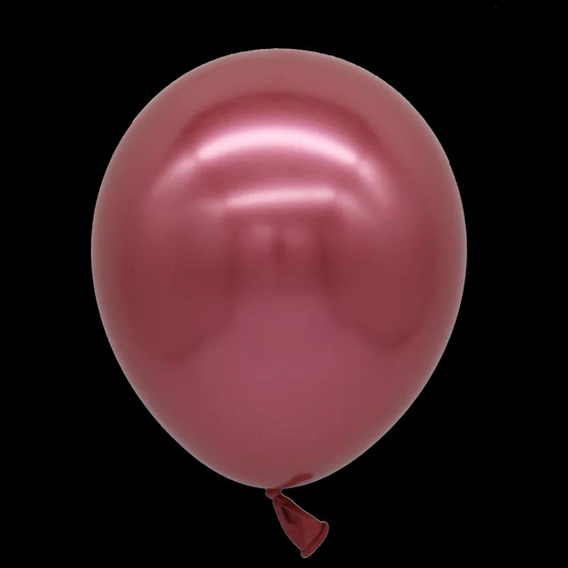 Balão inflável de látex vermelho, balão metálico cromado para festa de aniversário, casamento, festa de aniversário, 20 peças - Image 1