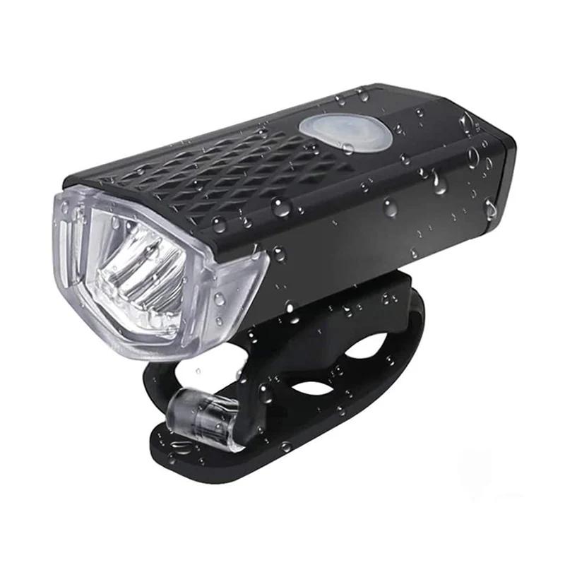 Conjunto de luz da bicicleta farol lanterna traseira usb recarregável mtb frente traseira conjunto lâmpada ciclismo lanterna acessórios da bicicleta - Image 1