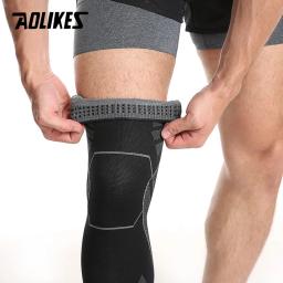 AOLIKES 1PCS Joelho Protetor Elástico Joelho Suporte Brace para a Corrida, Basquete, Voleibol, Futebol, Ciclismo Joelheiras - Image 5