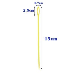 Agulhas de tricô de plástico coloridas, 50 peças, 15cm, crochê, tapeçaria, lã, agulhas de fio, crianças diy suéter, ferramentas de tecelagem - Image 2