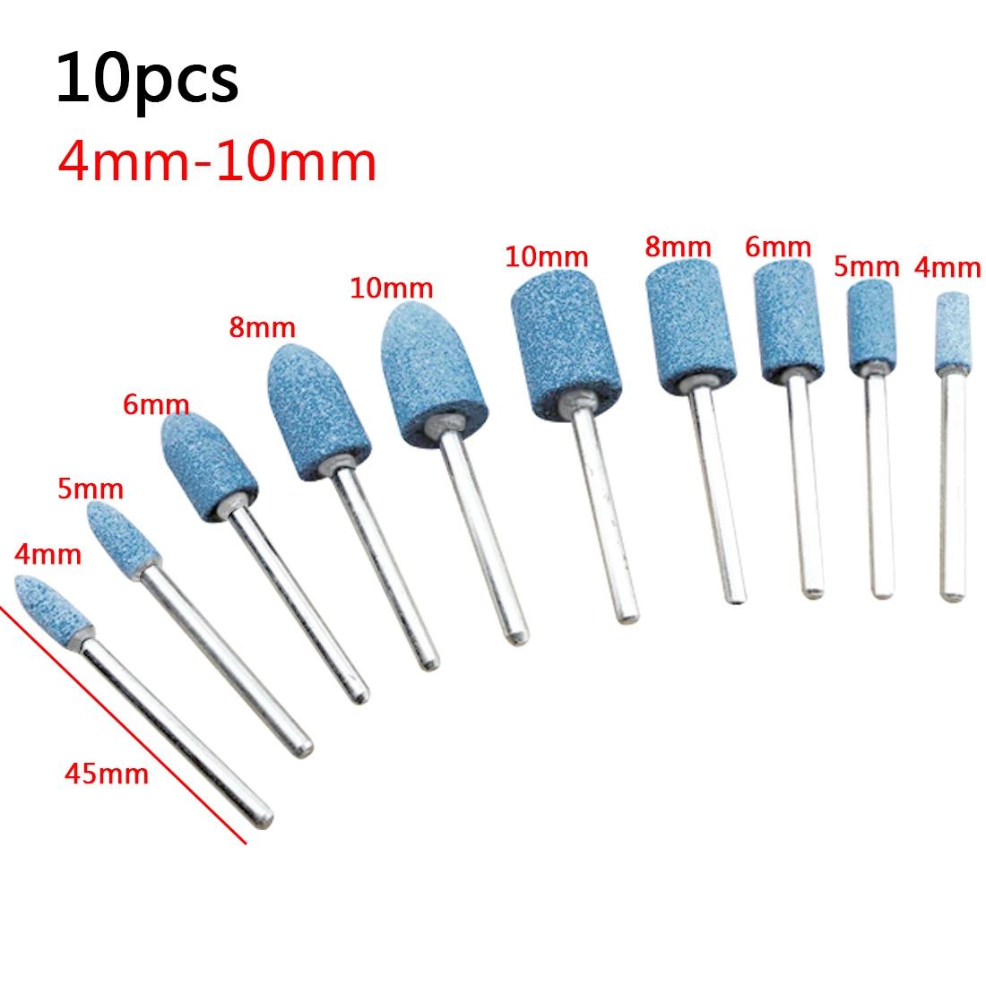 10pcs Cabeça De Polimento Cabeça De Roda Abrasivo Montado Para Ferramentas Elétricas Rotativas Dremel Pedra De Moagem Elétrica Roda Acessórios Dremel - Image 1