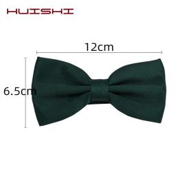 HUISUI-gravata borboleta clássica, gravata borboleta monocromática, material do poliéster, presente de casamento, gravata borboleta clássica, atacado, 43 cores, novo, 2022 - Image 6
