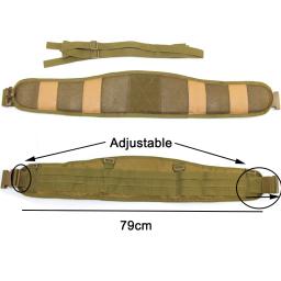 Cinto tático em forma de H para homens, cinto do exército com alça de ombro, cinto ajustável acolchoado macio para caça - Image 5