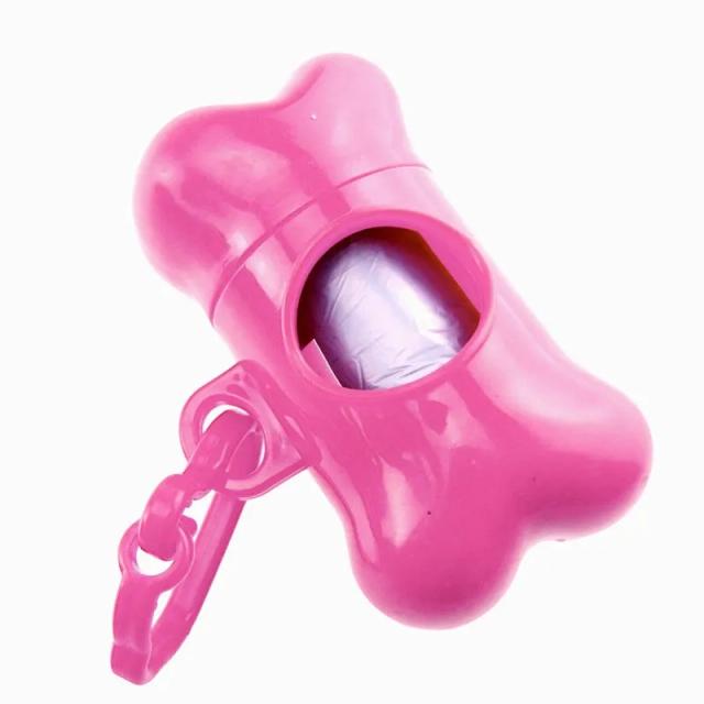 Dispensador de Lixo para Cães em Forma de Osso com Suporte para Sacos de Resíduos Plásticos