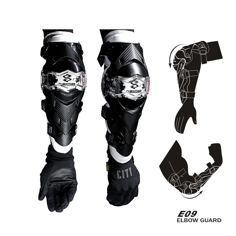 Cuirassier-Joelheiras Espessadas Motocicleta e Protetor de Cotovelo, Equipamento de Proteção, Motocross, Moto Equitação, Cotovelo Guarda, 2pcs - Image 1