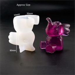 Elefante e Cabaça Resina Epóxi Moldes para Jóias, Vaso de Flores, Molde Base, DIY, Artesanato Decorativo, Bonito, 1Pc - Image 3