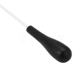 Yibuy 20pcs prata fibra de vidro música condutor baton com alça abs preto - Image 4