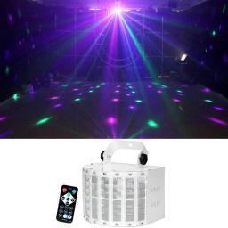 Controle remoto dj led rgbw butterfly com luz laser efeito floral, profissional para casa, entretenimento, festa de discoteca - Image 4