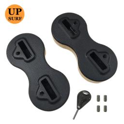 Conjunto de quilhas para prancha de surfe, barbatanas de plástico fusionado, 5/9 graus, caixa de barbatana de surf, frete grátis - Image 1