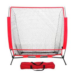 Rede De Prática De Softball De Beisebol Com Moldura, Batendo Pitching Batting, Catching Backstop Equipment, Training Strike Zone F, 5x5 pés - Image 1