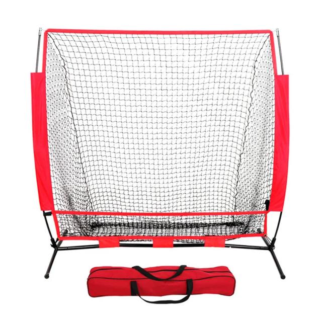 Rede de Prática de Softball e Beisebol com Moldura - Equipamento para Treinamento de Pitching, Batting e Catching na Zona de Strike 5x5 pés