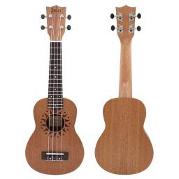Irin 21 Polegada soprano ukulele sapele 4 cordas guitarra havaiana instrumentos musicais presente ukulele soprano guitarra com saco de show afinador - Image 2