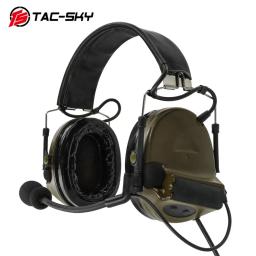 TAC-SKY COMTAC II protetores de orelha de silicone fone de ouvido tático + U94 PTT Kenwood plug + ARC OPS-CORE capacete faixa adaptador suporte de fone de ouvido FG - Image 2