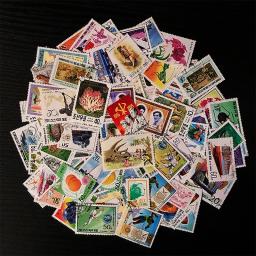 N-K Diferentes Selos Postais, CTO Selos, Set Lot, Usado com Post Mark, Boa Condição Coleção, 100 Pcs - Image 3