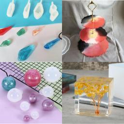 Misturado Estilo Resina Epóxi Moldes Set, Molde Silicone, Ferramentas de Fundição UV, Materiais DIY, Epóxi Kits, 1 Conjunto - Image 4