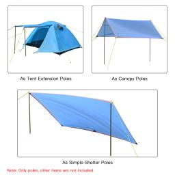 Haste de lona para barraca ao ar livre, dossel para tenda de acampamento, hastes de suporte, haste de ferro, toldo, estrutura, equipamento de acampamento ao ar livre - Image 5