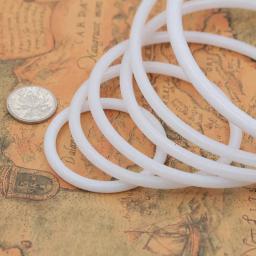 Plástico branco Dream Catcher Ring, Argola De Bambu De Madeira Redonda, Ferramentas De Artesanato DIY, Coroa De Casamento De Natal - Image 3