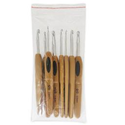 Alumínio Crochet Ganchos e agulhas de tricô, Tecelagem Ferramentas, Crochet Ganchos, Crochet Ganchos, Crochet Set, Crochet Needle Kit, Agulha Acessórios, 8Pcs - Image 2