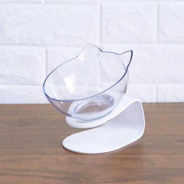 Tigela Antiderrapante com Suporte Elevado para Alimento e Água de Gatos e Cachorros