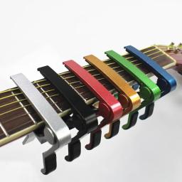 Universal Alumínio Capo para Guitarra Acústica, Transposição Clip, Ukulele, Clipes Transparentes, Guitar Acessórios Peças - Image 6