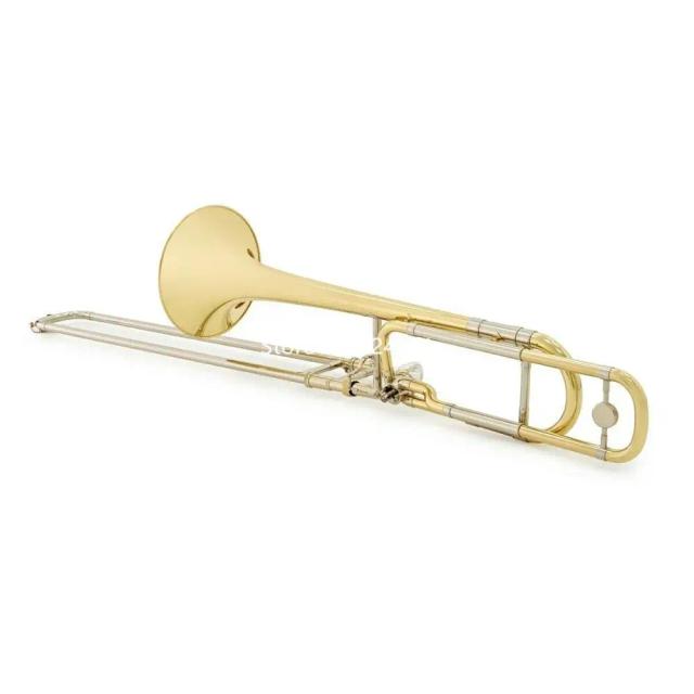 Roupa de Trombone Symphony BB/F em Bronze Amarelo com Casca e Bocal - Modelo TB502B para Estudantes com Frete Grátis