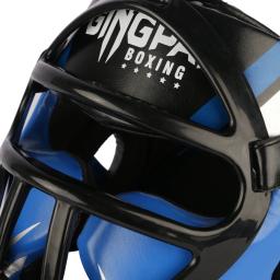 Capacete de boxe de couro pu de alta qualidade, coberto com proteção para a cabeça, para adultos e crianças, para competição profissional, mma, muay thai, taekwondo - Image 4