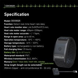 Monitor de freqüência cardíaca, braçadeira, bluetooth 4.0, formiga, acessórios de ciclismo, sensor de cadência para wahoo, gps, computador - Image 3