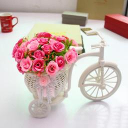 Haodeba-Handmade Vaso De Flores Para Bicicletas, Cesta De Bicicleta, Decoração De Casa, Flower Pot Gift, 26*16*12cm - Image 1
