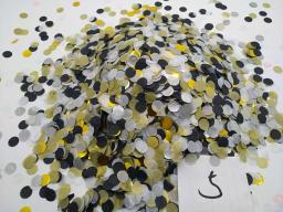 Frete grátis 500grams1.5 confete de papel de tecido biodegradável redondo rosa dourado branco para decoração de festa de casamento para enchimentos de balões - Image 4