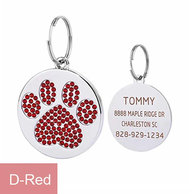 Placa de Identificação Personalizada para Cães e Gatos - Acessórios Únicos para Animais de Estimação, Ideal para Bulldogs e Filhotes